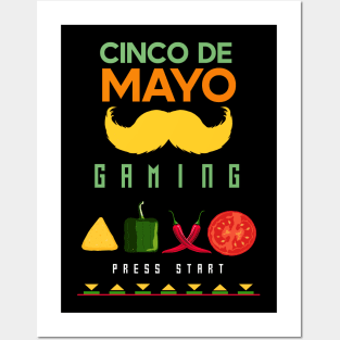 Cinco de mayo gaming tacos Posters and Art